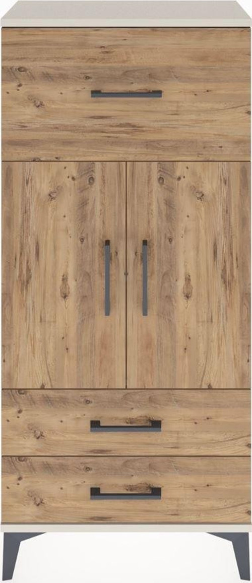 Hyperion Dolap 2 Raflı 3 Çekmeceli 2 Kapaklı 60x44x134 Aytaşı-Çam