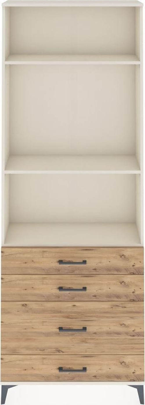 Arges Dolap 3 Raflı 4 Çekmeceli 88x30x243 Aytaşı-Çam