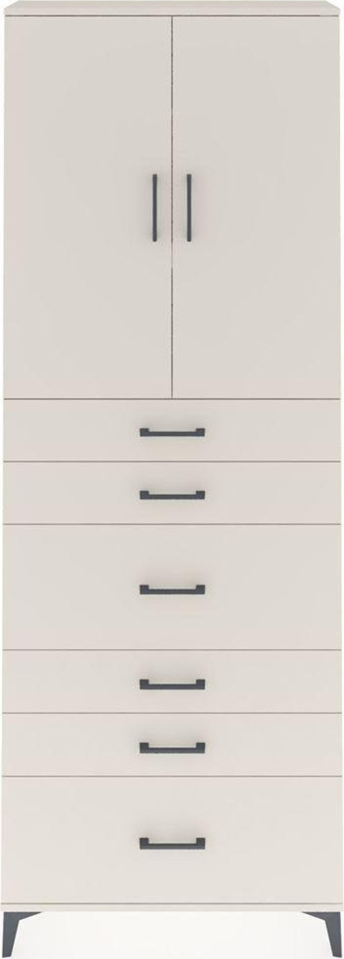 Arges Dolap 3 Raflı 6 Çekmeceli 2 Kapaklı 88x30x243 Aytaşı-Aytaşı