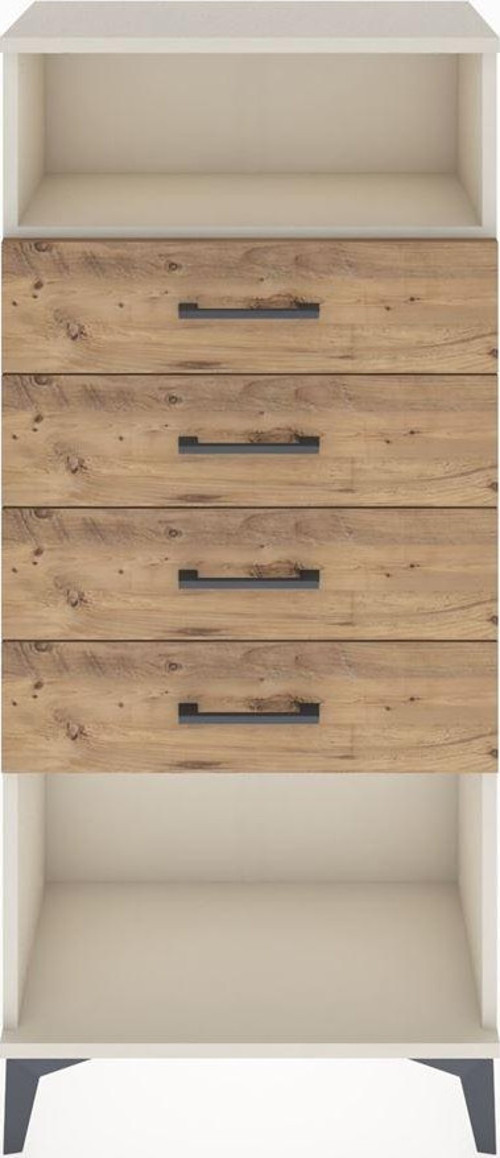 Hyperion Dolap Tek Raflı 4 Çekmeceli 60x44x134 Aytaşı-Çam