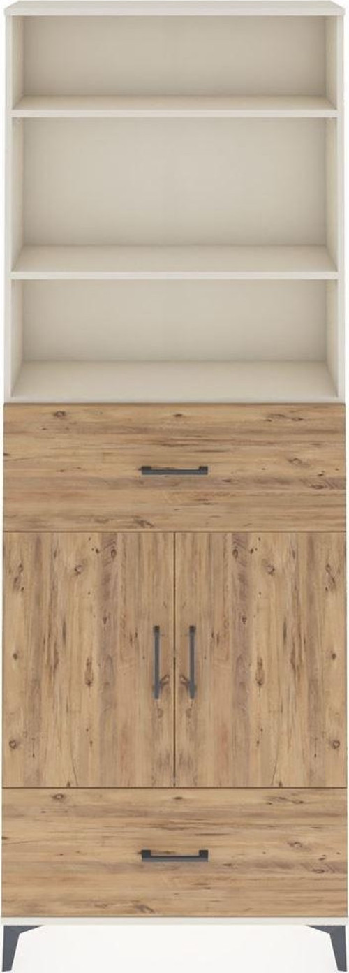 Arges Dolap 5 Raflı 2 Çekmeceli 2 Kapaklı 88x30x243 Aytaşı-Çam