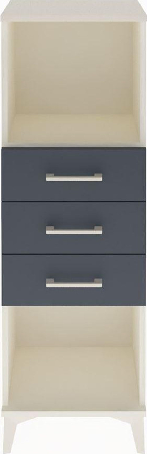 Arges Dolap Tek Raflı 3 Çekmeceli 44x30x134 Aytaşı-Antrasit