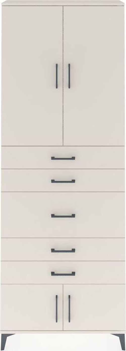 Arges Dolap 3 Raflı 5 Çekmeceli 4 Kapaklı 88x30x243 Aytaşı-Aytaşı