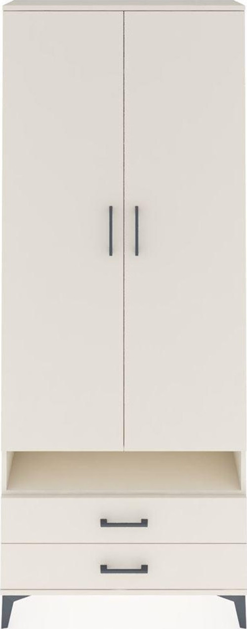 Arges Dolap 3 Raflı 2 Çekmeceli Tek Askılı 88x30x221 Aytaşı-Aytaşı