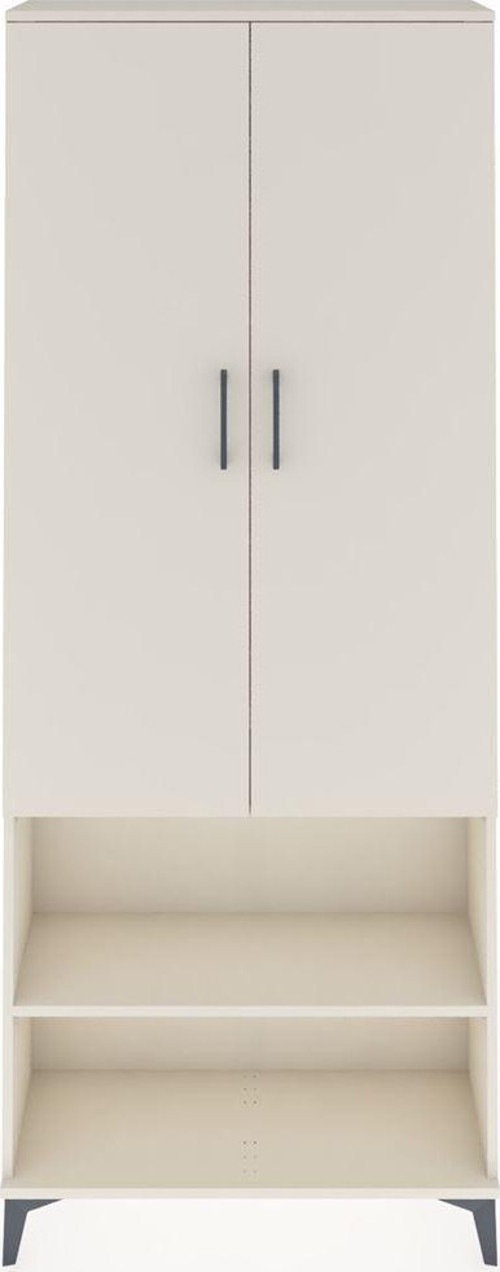 Arges Dolap 3 Raflı 2 Kapaklı 1 Askılı 88 x 30 x 221 cm Aytaşı - Aytaşı