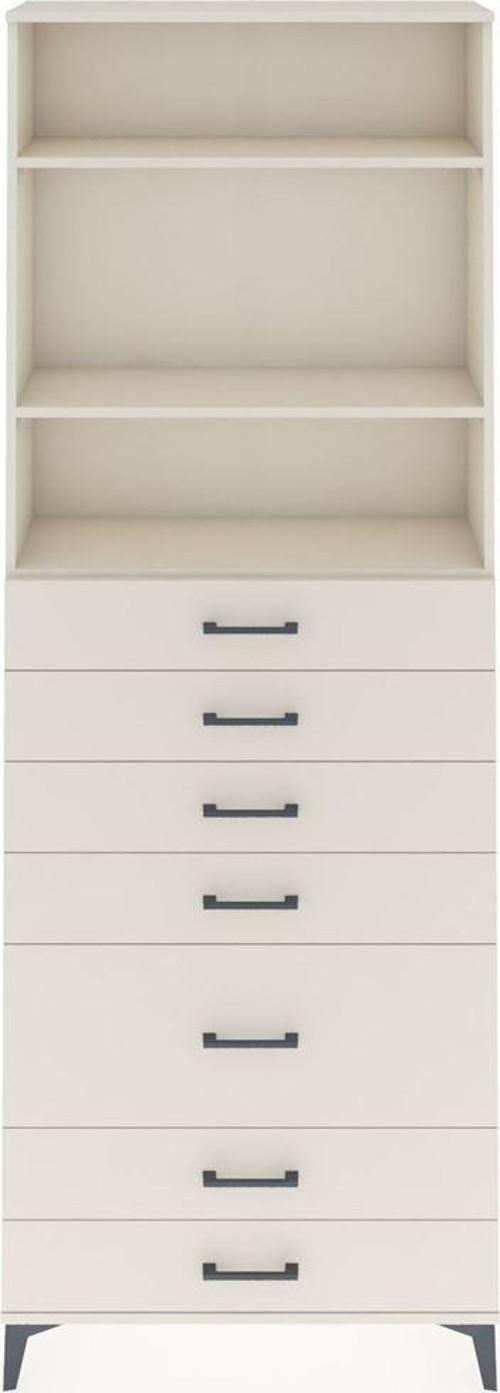Arges Dolap 3 Raflı 7 Çekmeceli 88 x 30 x 243 cm Aytaşı - Aytaşı