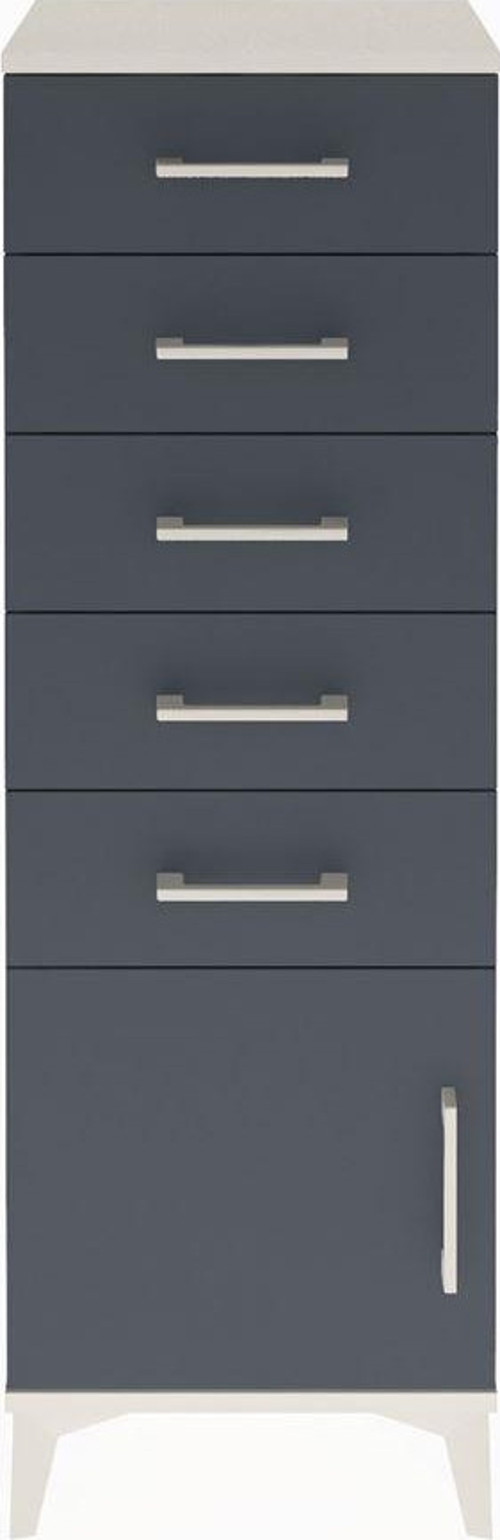 Arges Dolap 5 Çekmeceli 1 Kapaklı 44 x 30 x 134 cm Aytaşı - Antrasit