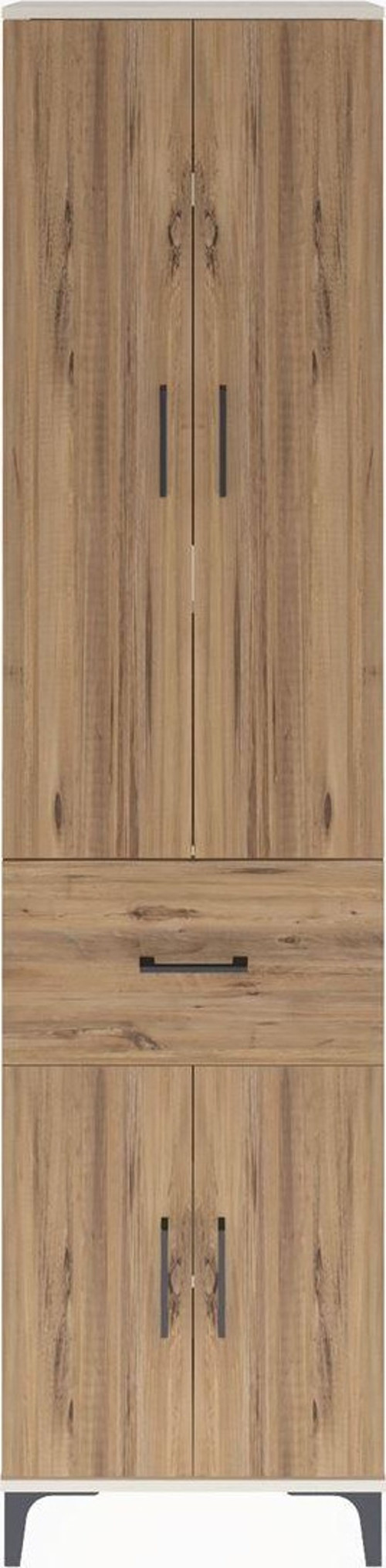 Arges Dolap 4 Raflı 1 Çekmeceli 4 Kapaklı 60 x 30 x 243 cm Aytaşı - Çam