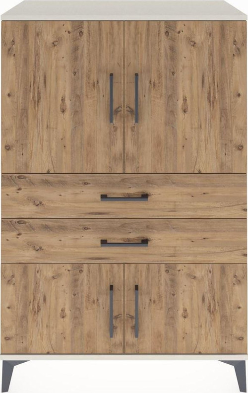 Hyperion Dolap 2 Raflı 2 Çekmeceli 4 Kapaklı 88 x 44 x 134 cm Aytaşı - Çam