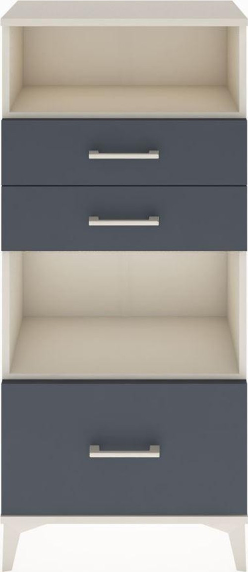 Hyperion Dolap 2 Raflı 3 Çekmeceli 60x44x134 Aytaşı-Antrasit