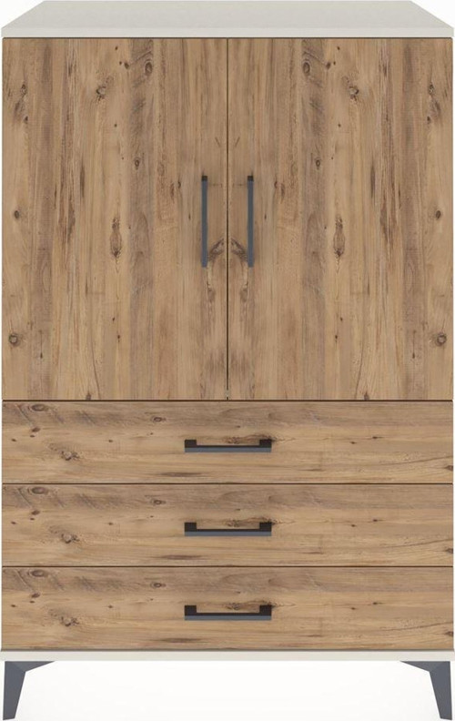 Hyperion Dolap 2 Raflı 3 Çekmeceli 2 Kapaklı 88x44x134 Aytaşı-Çam