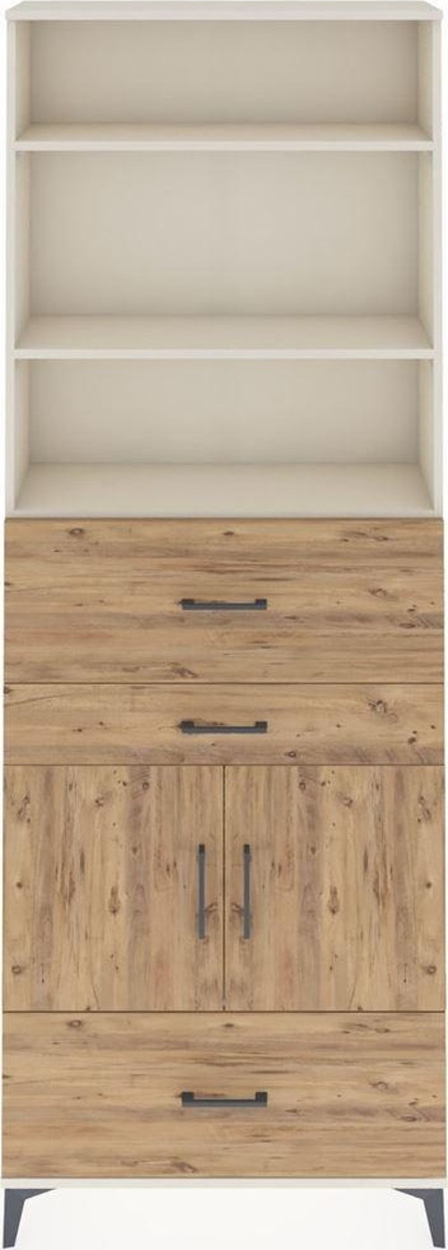 Arges Dolap 4 Raflı 3 Çekmeceli 2 Kapaklı 88x30x243 Aytaşı-Çam