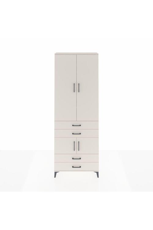 Arges Dolap 5 Raflı 4 Çekmeceli 4 Kapaklı 88x30x243 Aytaşı-Aytaşı