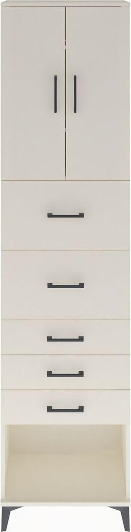 Arges Dolap 3 Raflı 5 Çekmeceli 2 Kapaklı 60x30x243 Aytaşı-Aytaşı