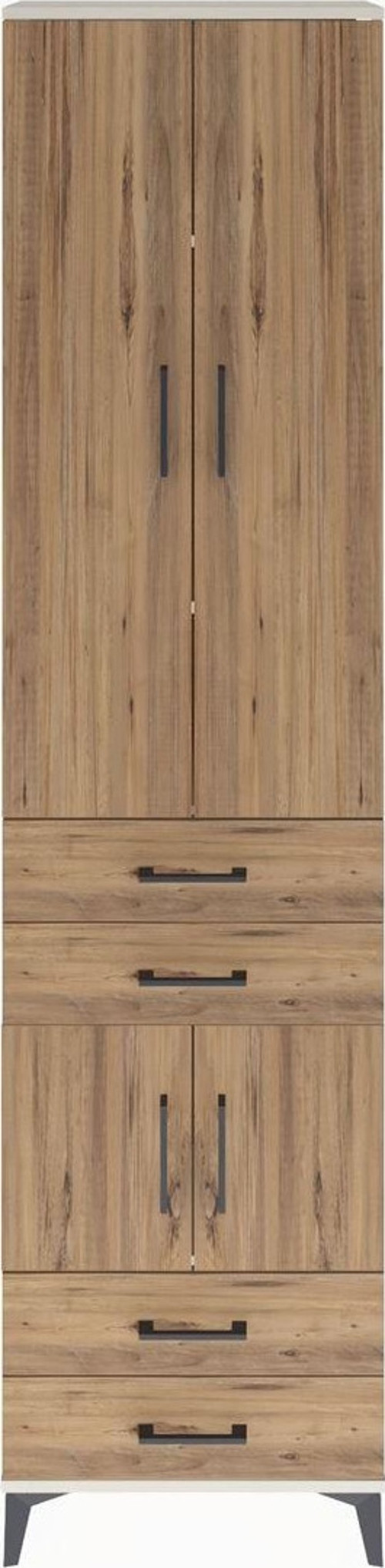 Arges Dolap 4 Raflı 4 Çekmeceli 4 Kapaklı 60x30x243 Aytaşı-Çam