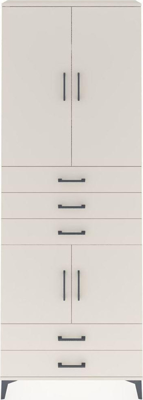 Arges Dolap 4 Raflı 5 Çekmeceli 4 Kapaklı 88x30x243 Aytaşı-Aytaşı