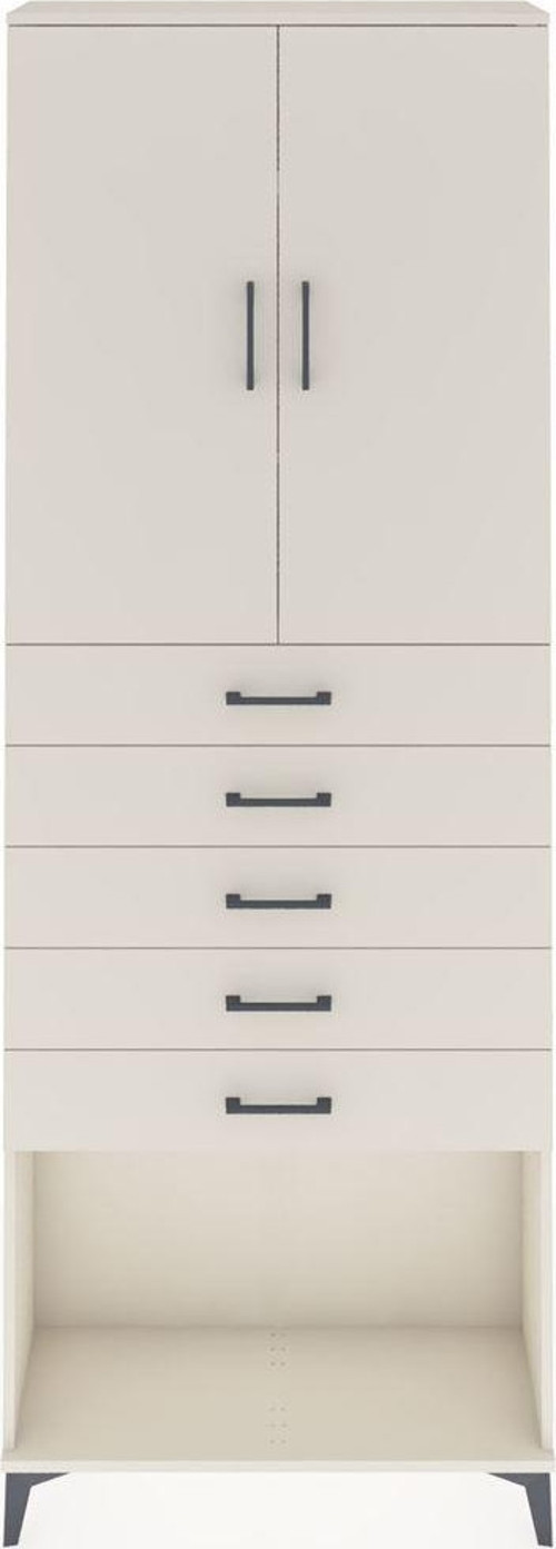 Arges Dolap 3 Raflı 5 Çekmeceli 2 Kapaklı 88x30x243 Aytaşı-Aytaşı