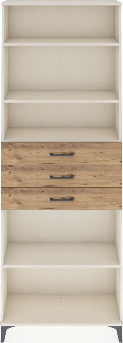 Arges Dolap 4 Raflı 3 Çekmeceli 88x30x243 Aytaşı-Çam