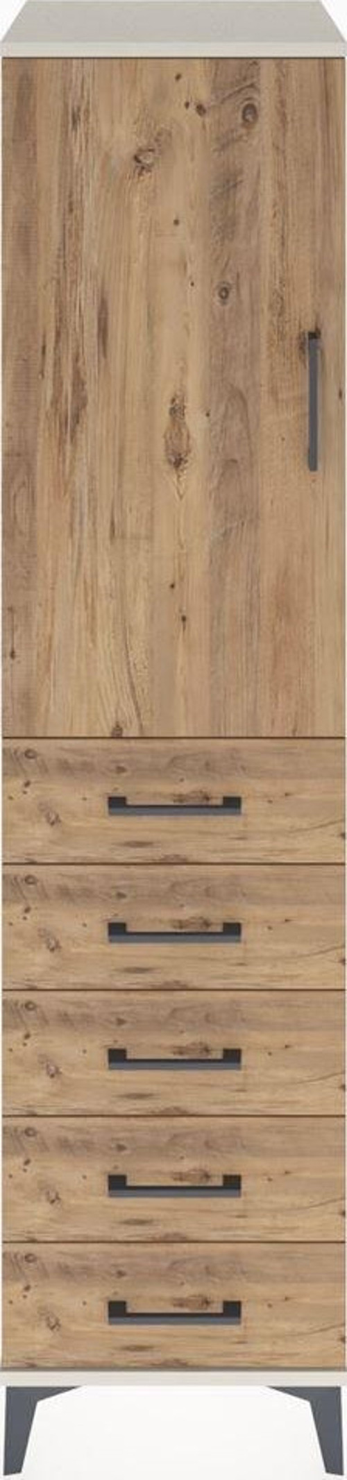 Hyperion Dolap 1 Raflı 5 Çekmeceli 1 Askılı 44 x 44 x 182 cm Aytaşı - Çam