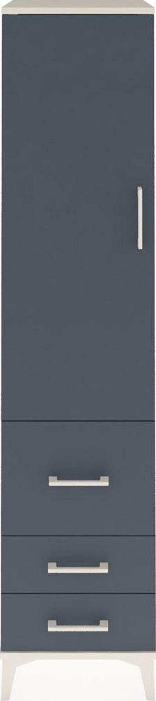 Hyperion Dolap 2 Raflı 3 Çekmeceli Tek Askılı 44x44x195 Aytaşı-Antrasit