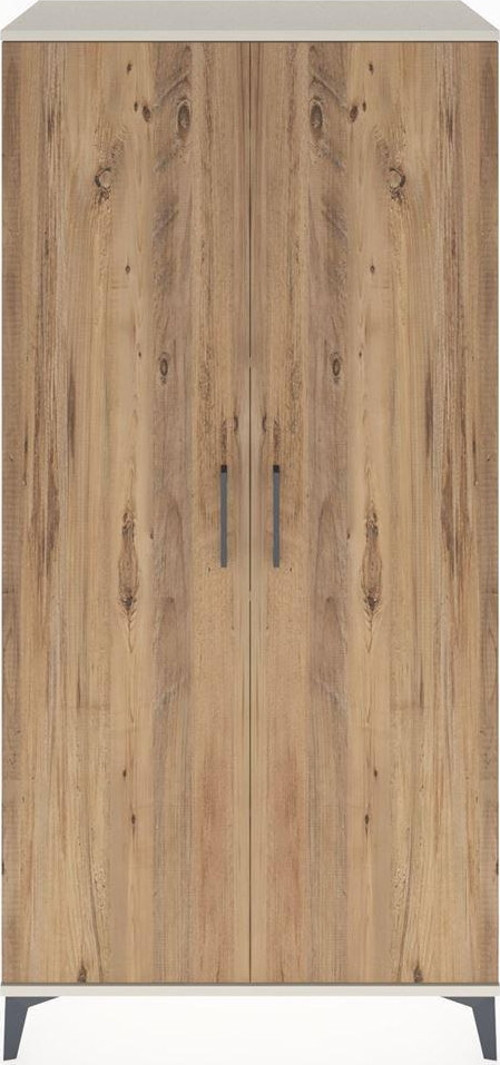 Hyperion Dolap 4 Raflı 2 Kapaklı 88 x 44 x 182 cm Aytaşı - Çam