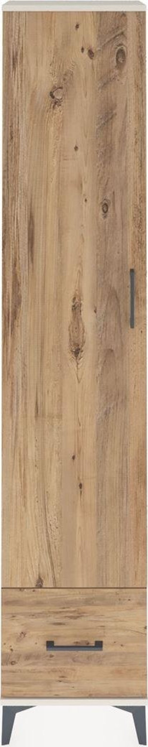 Arges Dolap 3 Raflı Tek Çekmeceli Tek Askılı 44x30x221 Aytaşı-Çam
