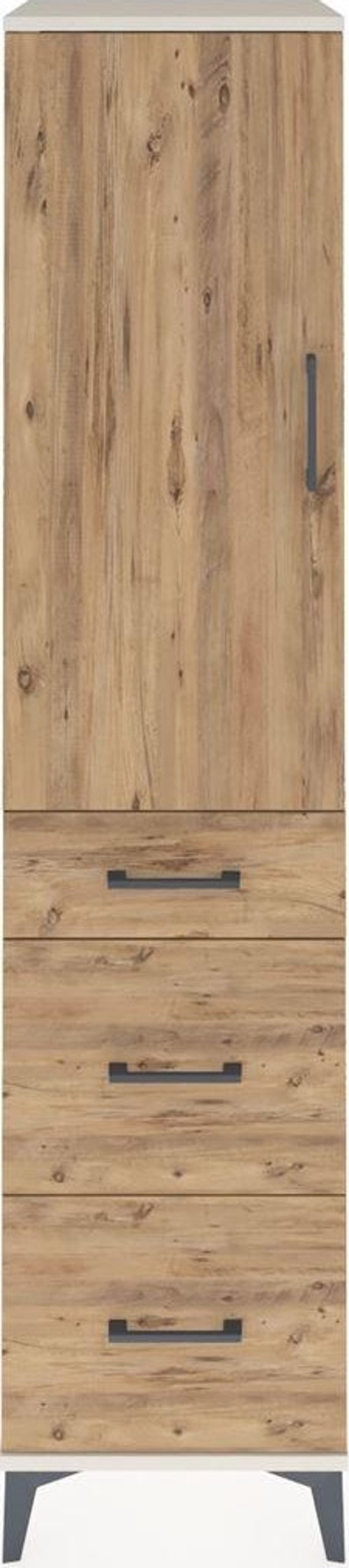 Hyperion Dolap 3 Raflı 3 Çekmeceli Tek Kapaklı 44x44x195 Aytaşı-Çam