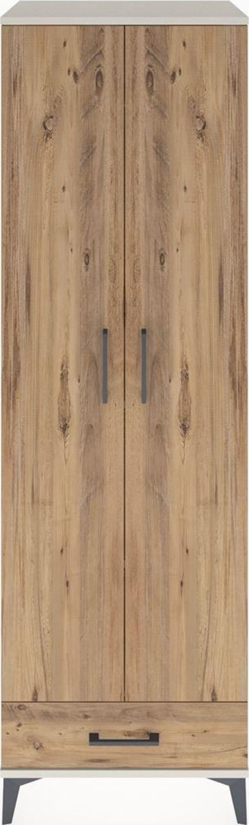 Hyperion Dolap 3 Raflı Tek Çekmeceli Tek Askılı 60x44x195 Aytaşı-Çam