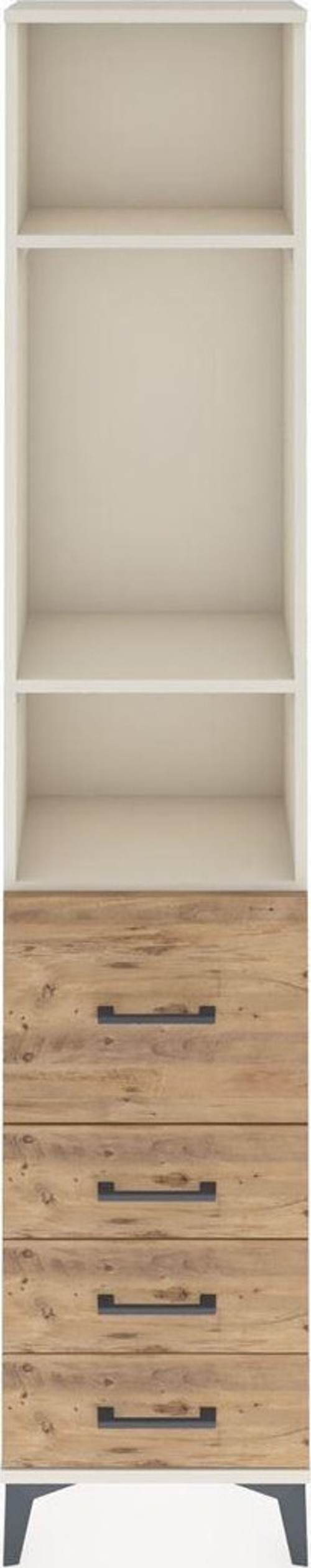Arges Dolap 3 Raflı 4 Çekmeceli 44x30x221 Aytaşı-Çam