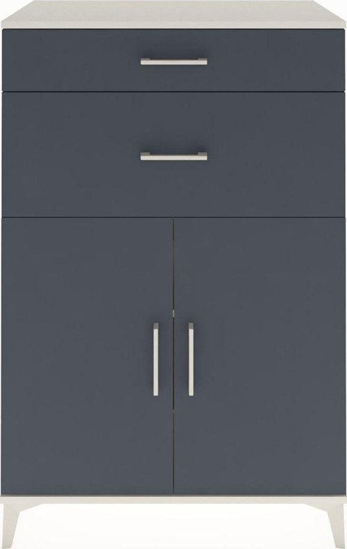 Hyperion Dolap 2 Raflı 2 Çekmeceli 2 Kapaklı 88x44x134 Aytaşı-Antrasit
