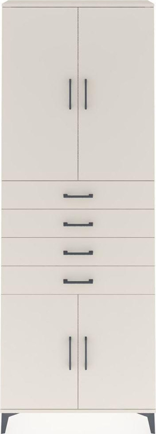 Arges Dolap 3 Raflı 4 Çekmeceli 4 Kapaklı 88 x 30 x 243 cm Aytaşı - Aytaşı