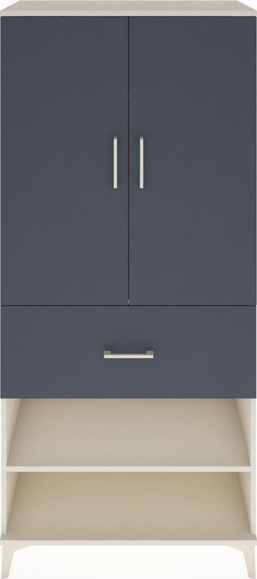 Hyperion Dolap 2 Raflı 1 Çekmeceli 1 Askılı 88 x 44 x 195 cm Aytaşı - Antrasit