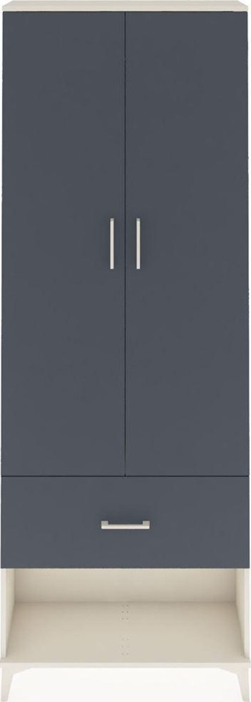 Arges Dolap 1 Raflı 1 Çekmeceli 1 Askılı 88 x 30 x 243 cm Aytaşı - Antrasit