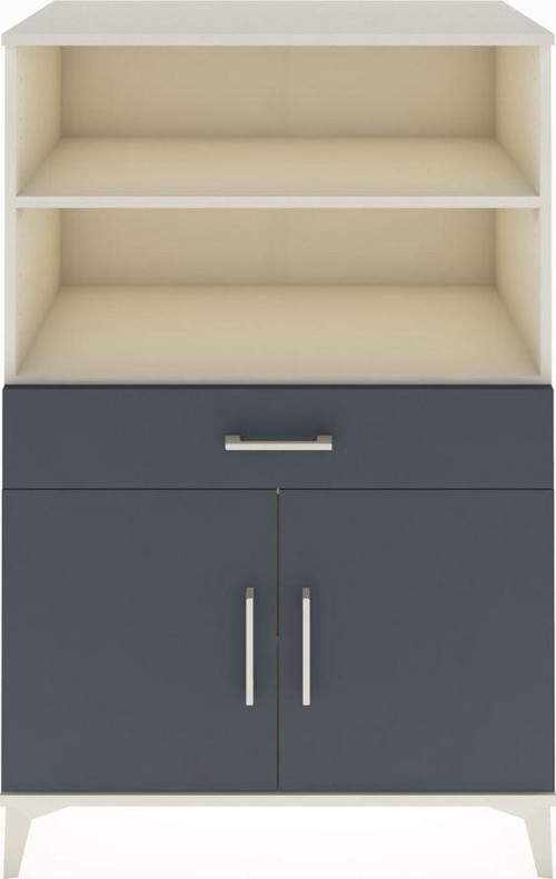 Hyperion Dolap 3 Raflı Tek Çekmeceli 2 Kapaklı 88x44x134 Aytaşı-Antrasit