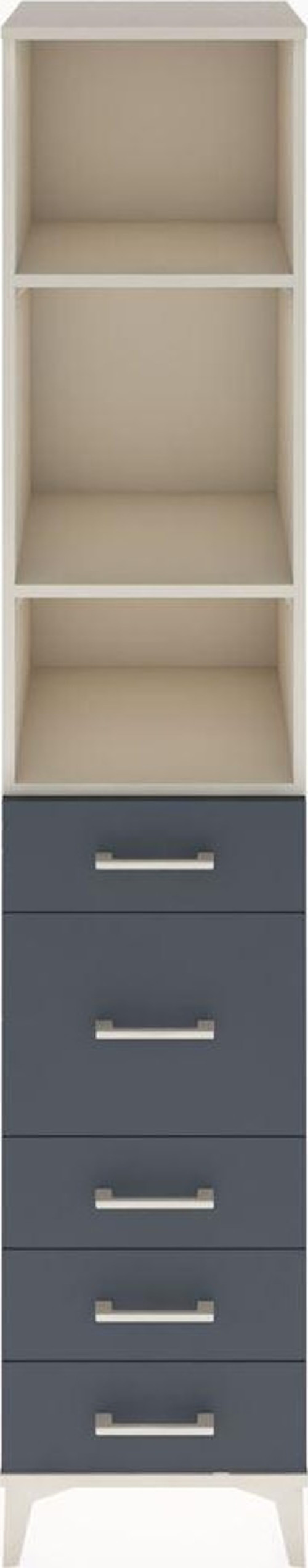 Hyperion Dolap 3 Raflı 5 Çekmeceli 44 x 44 x 221 cm Aytaşı - Antrasit