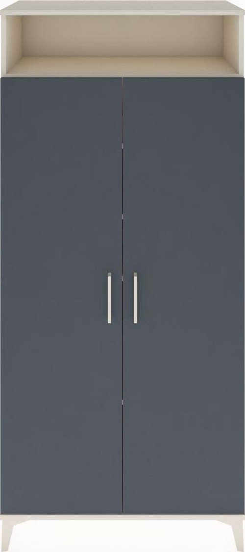 Hyperion Dolap 5 Raflı 2 Kapaklı 88 x 44 x 195 cm Aytaşı - Antrasit