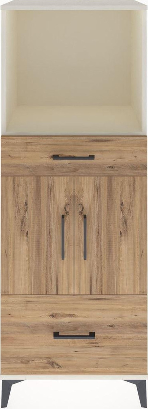 Hyperion Dolap 2 Raflı 2 Çekmeceli 2 Kapaklı 60 x 44 x 163 cm Aytaşı - Çam