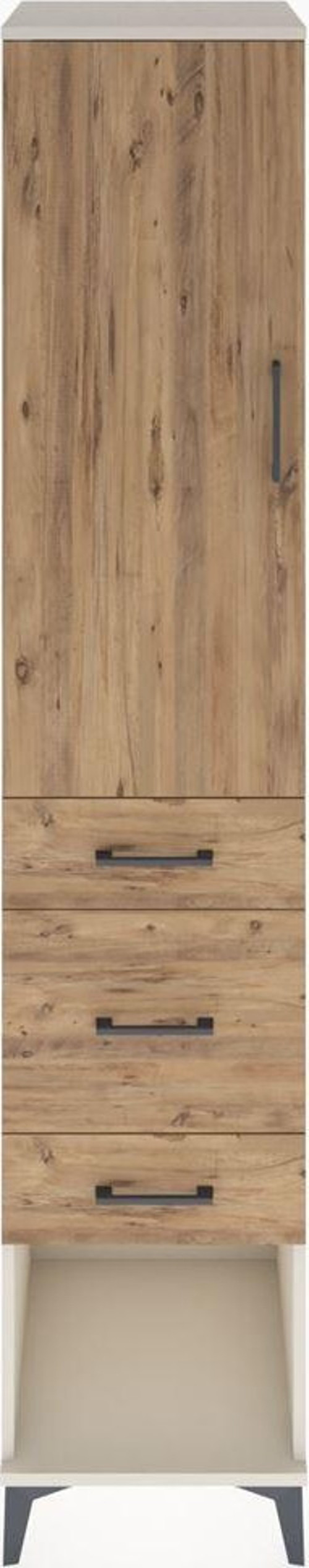 Hyperion Dolap 3 Raflı 3 Çekmeceli 1 Kapaklı 44 x 44 x 221 cm Aytaşı - Çam