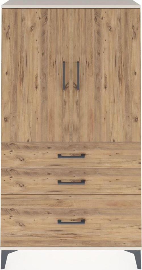 Arges Dolap 1 Raflı 3 Çekmeceli 1 Askılı 88 x 30 x 163 cm Aytaşı - Çam