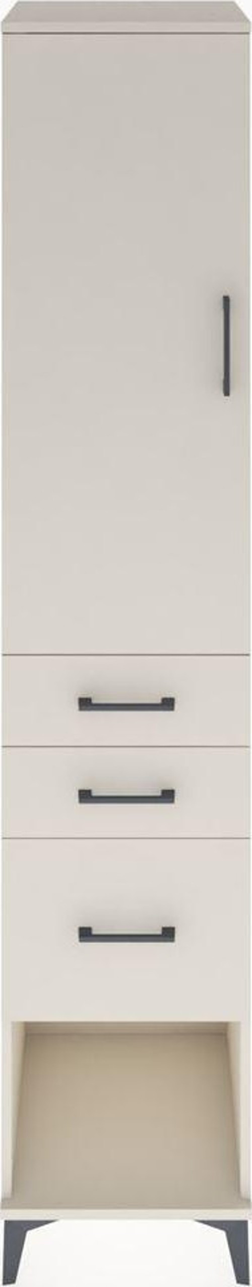 Hyperion Dolap 3 Raflı 3 Çekmeceli Tek Kapaklı 44x44x221 Aytaşı-Aytaşı