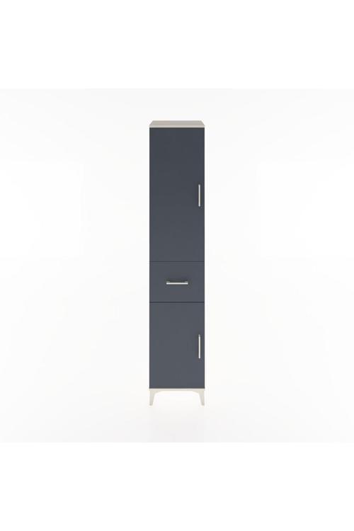 Hyperion Dolap 3 Raflı 1 Çekmeceli 1 Askılı 44 x 44 x 221 cm Aytaşı - Antrasit