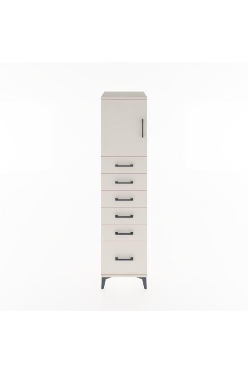 Hyperion Dolap 1 Raflı 6 Çekmeceli 1 Kapaklı 44 x 44 x 182 cm Aytaşı - Aytaşı