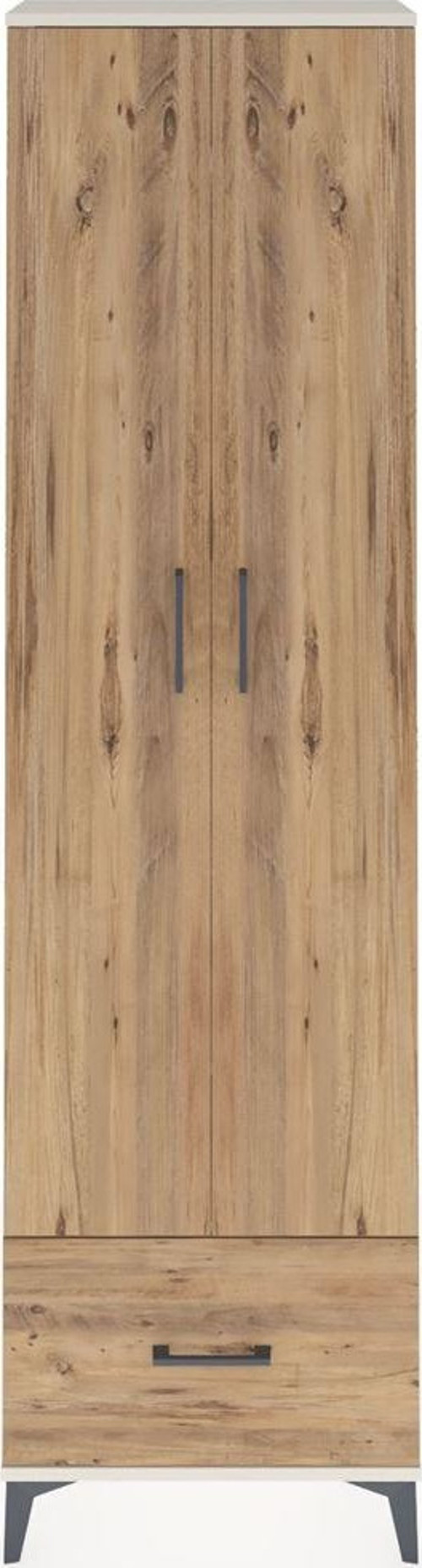 Arges Dolap 3 Raflı 1 Çekmeceli 1 Askılı 60 x 30 x 221 cm Aytaşı - Çam