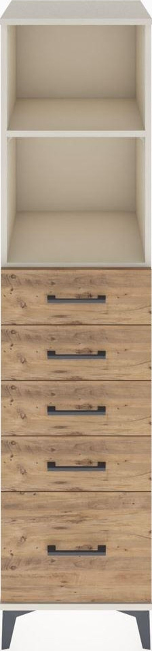 Hyperion Dolap 2 Raflı 5 Çekmeceli 44 x 44 x 182 cm Aytaşı - Çam