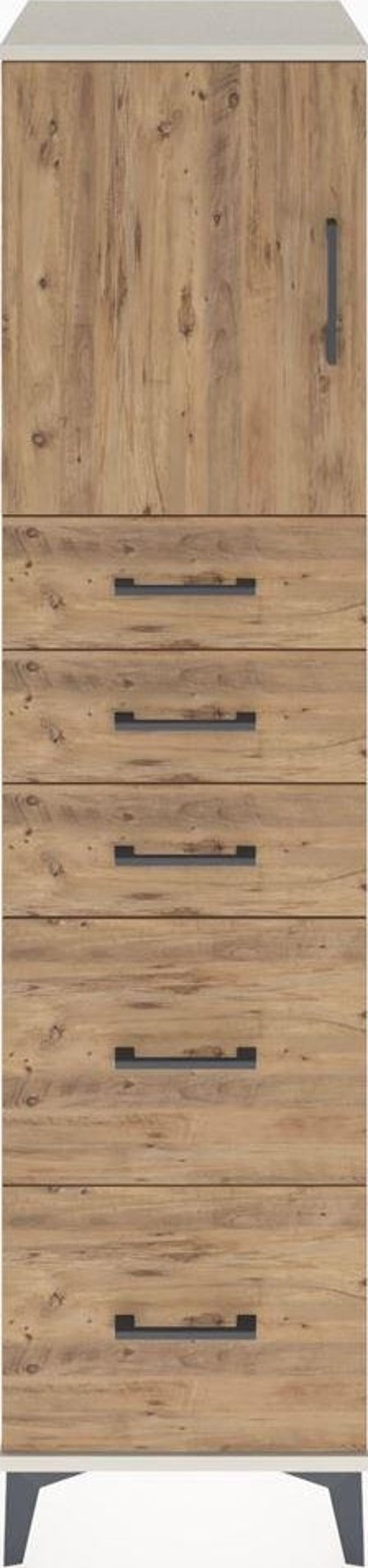 Hyperion Dolap 1 Raflı 5 Çekmeceli 1 Kapaklı 44 x 44 x 182 cm Aytaşı - Çam