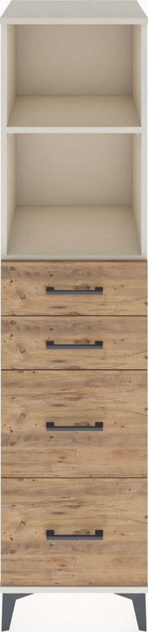 Hyperion Dolap 2 Raflı 4 Çekmeceli 44 x 44 x 182 cm Aytaşı - Çam