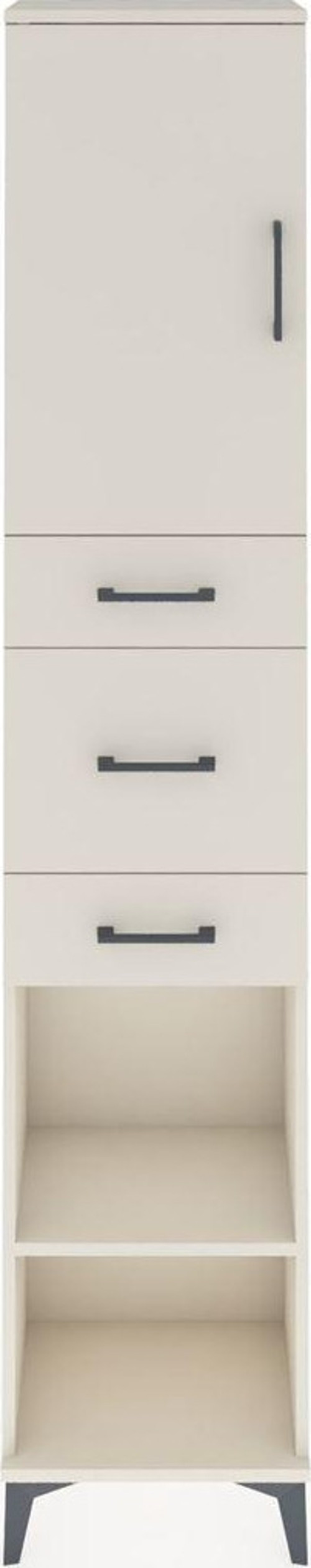 Arges Dolap 3 Raflı 3 Çekmeceli Tek Kapaklı 44x30x221 Aytaşı-Aytaşı