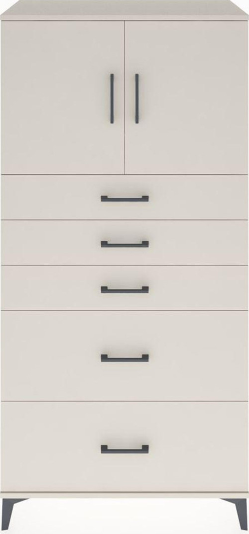 Hyperion Dolap 1 Raflı 5 Çekmeceli 2 Kapaklı 88 x 44 x 182 cm Aytaşı - Aytaşı