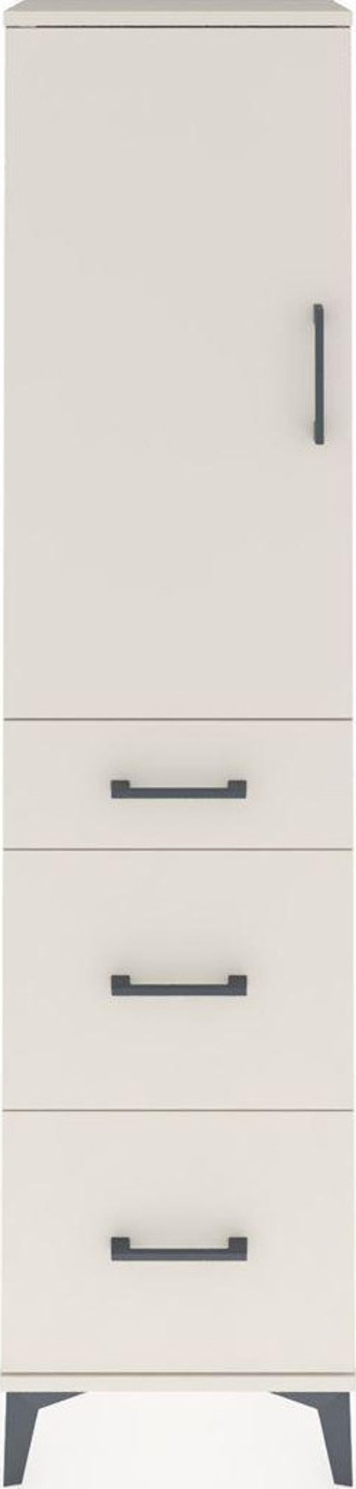 Arges Dolap 3 Raflı 3 Çekmeceli 1 Kapaklı 44 x 30 x 182 cm Aytaşı - Aytaşı