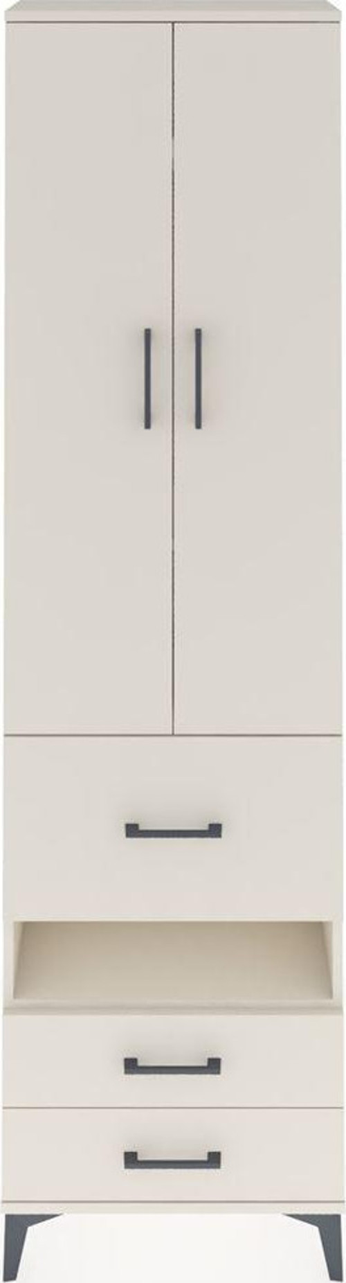 Arges Dolap 4 Raflı 3 Çekmeceli 2 Kapaklı 60x30x221 Aytaşı-Aytaşı
